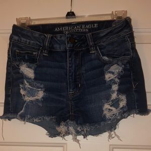 Denim Distressed Shorts (Good Condition)